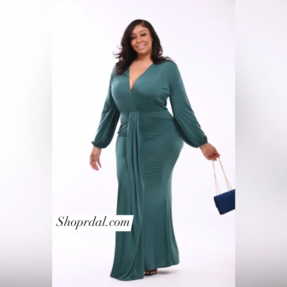 Beautiful green formal gown - Picture 1 of 1